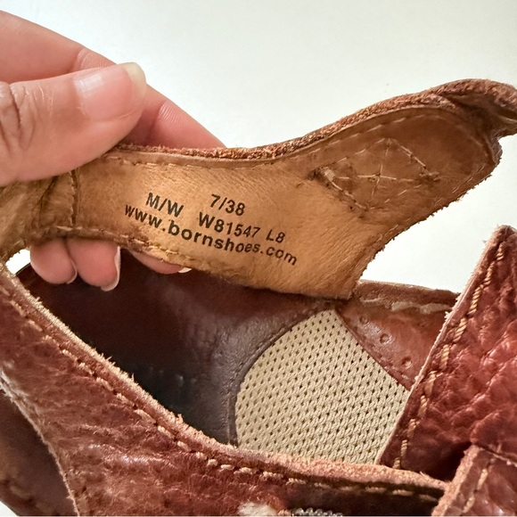 Born Brown Leather Fisherman Sandals - Picture 6 of 6